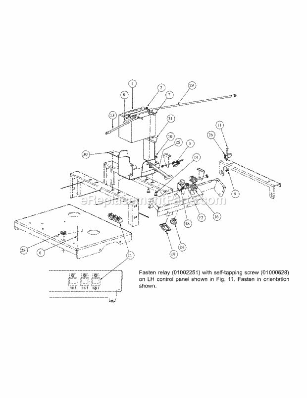 Electrical Assembly Kohler & Honda Diagram and Parts List for M54-HN 53BB5ETW750-24-HP Cub Cadet Lawn Tractor